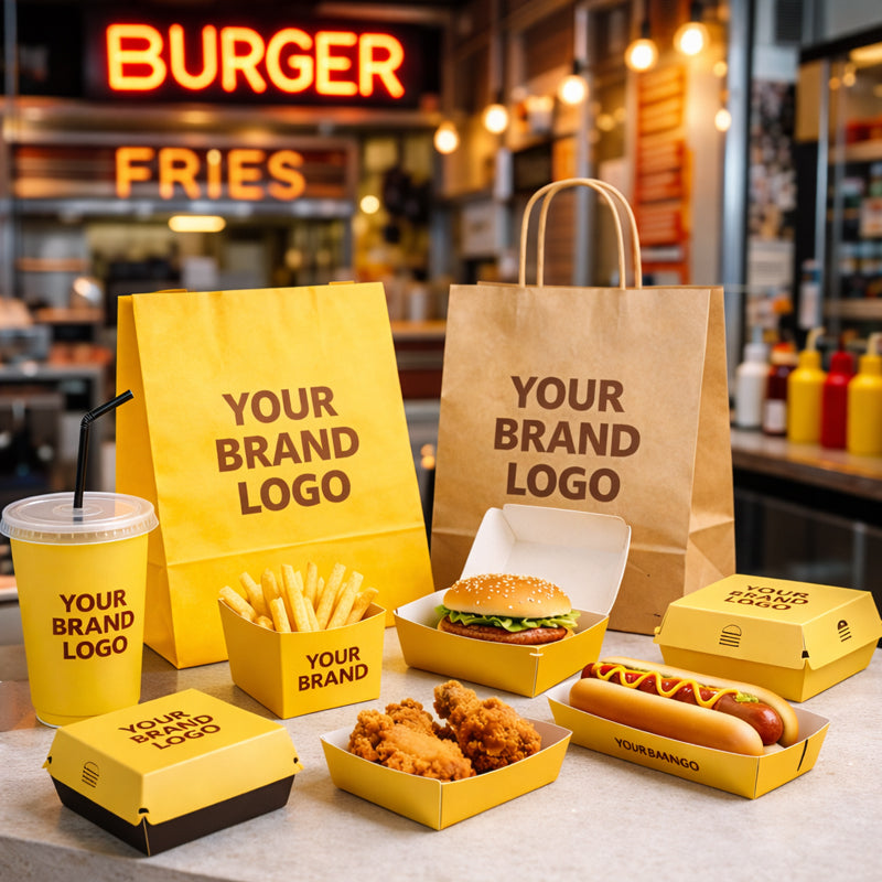 Custom Fast Food Restaurant Brand Kit Packaging