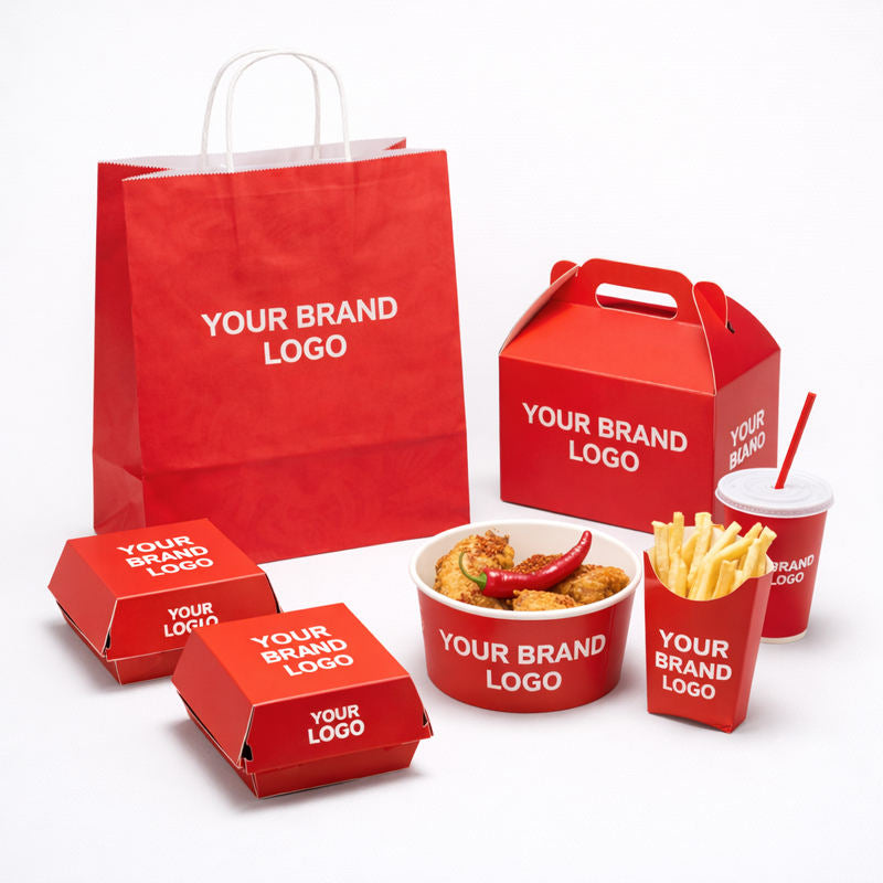 Custom Fast Food Restaurant Brand Kit Packaging