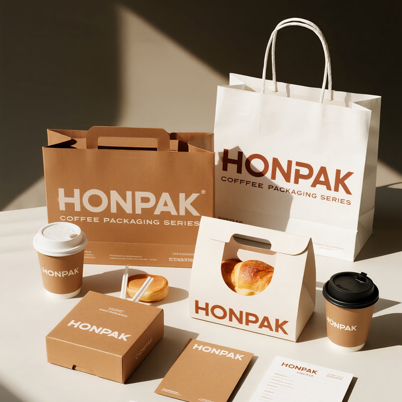 Custom Coffee Shop & Café Brand Kit Packaging
