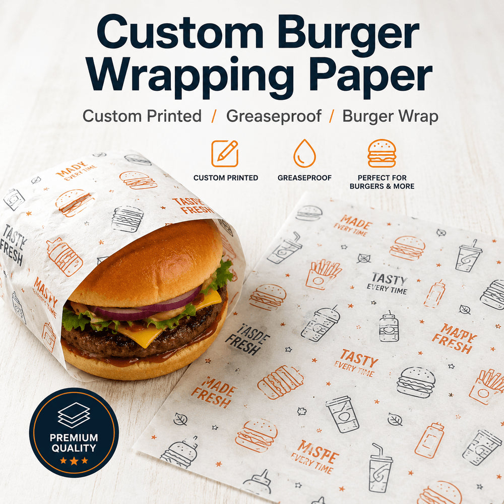Custom Printed Greaseproof Food Wrapping Paper