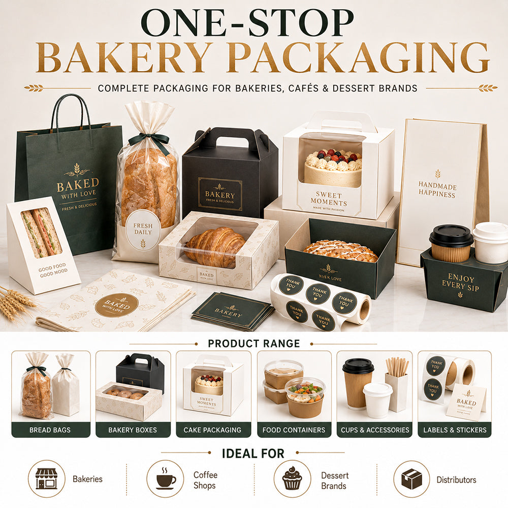 Custom Premium Bakery & Pastry Brand Kit Packaging