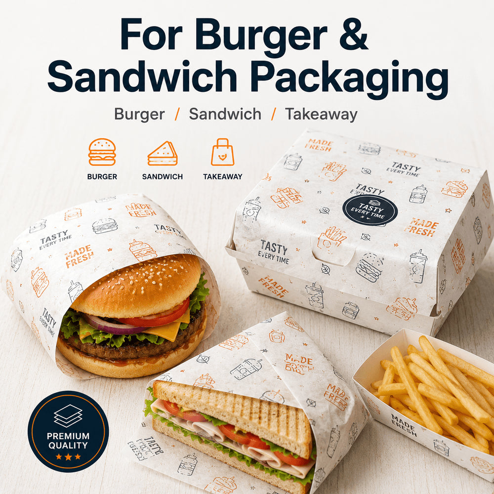 Custom Printed Greaseproof Food Wrapping Paper