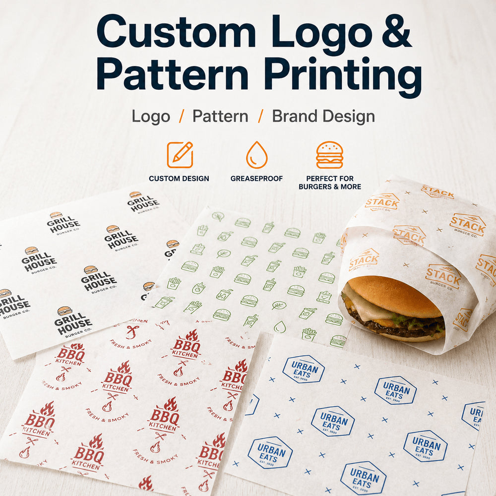 Custom Printed Greaseproof Food Wrapping Paper