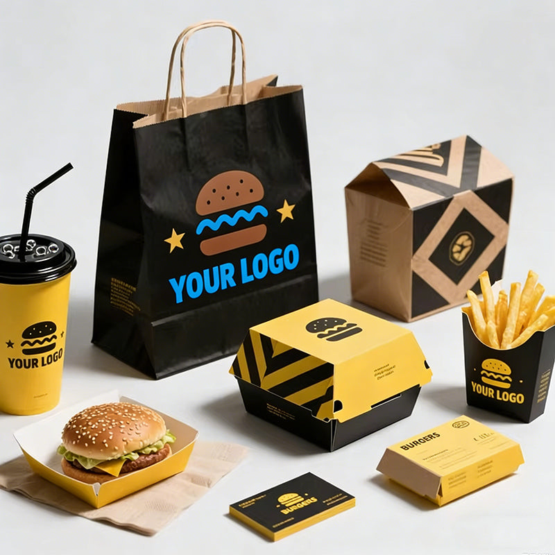 Custom Fast Food Restaurant Brand Kit Packaging