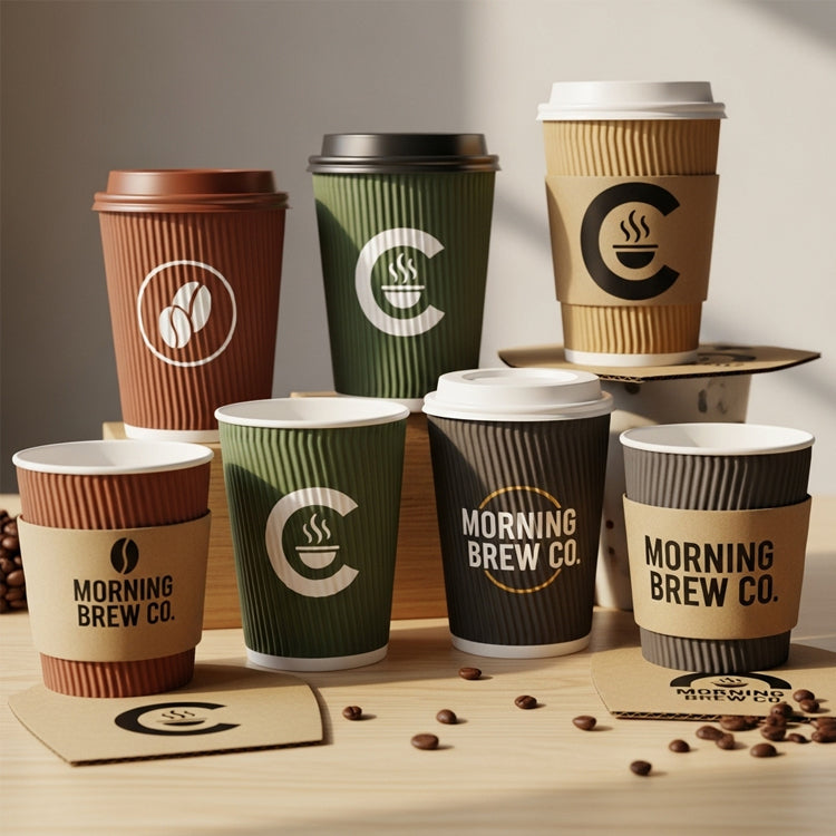 Custom Biodegradable Specialty Paper Coffee Cups