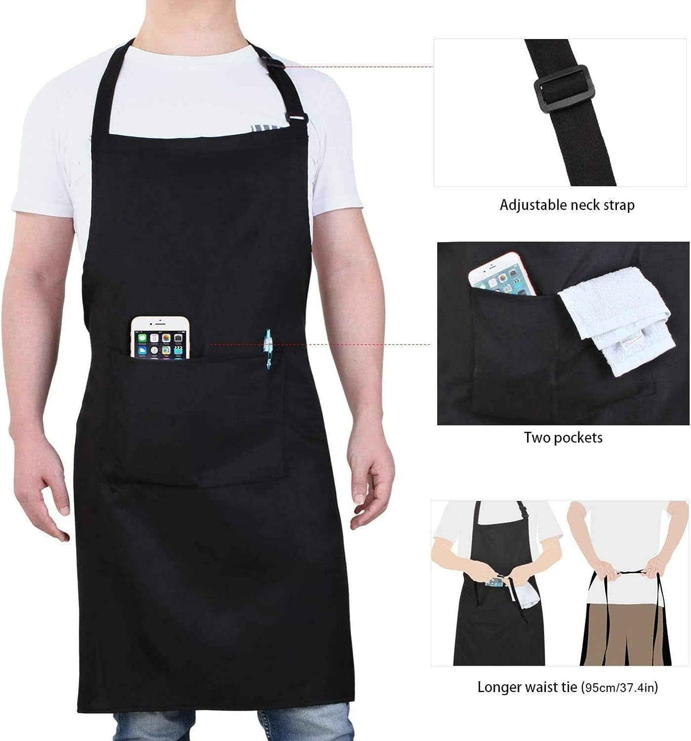 Custom Logo Restaurant & Kitchen Aprons