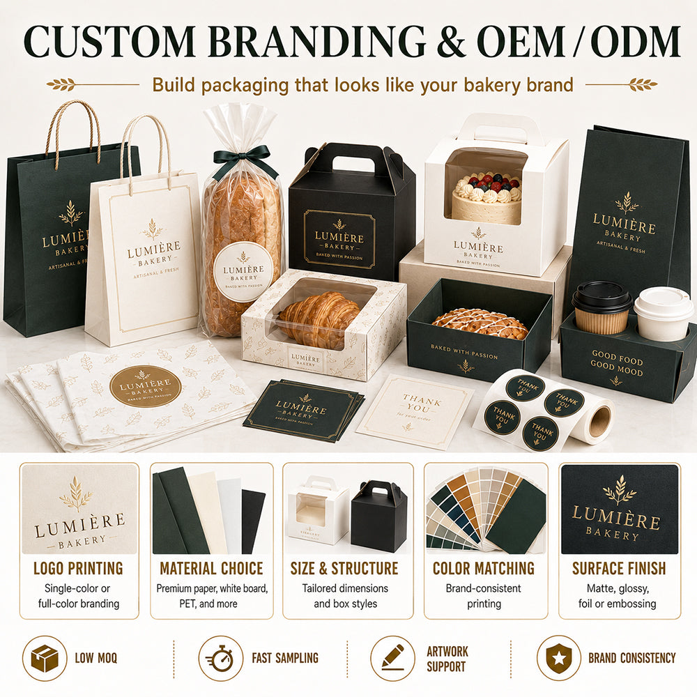 Custom Premium Bakery & Pastry Brand Kit Packaging