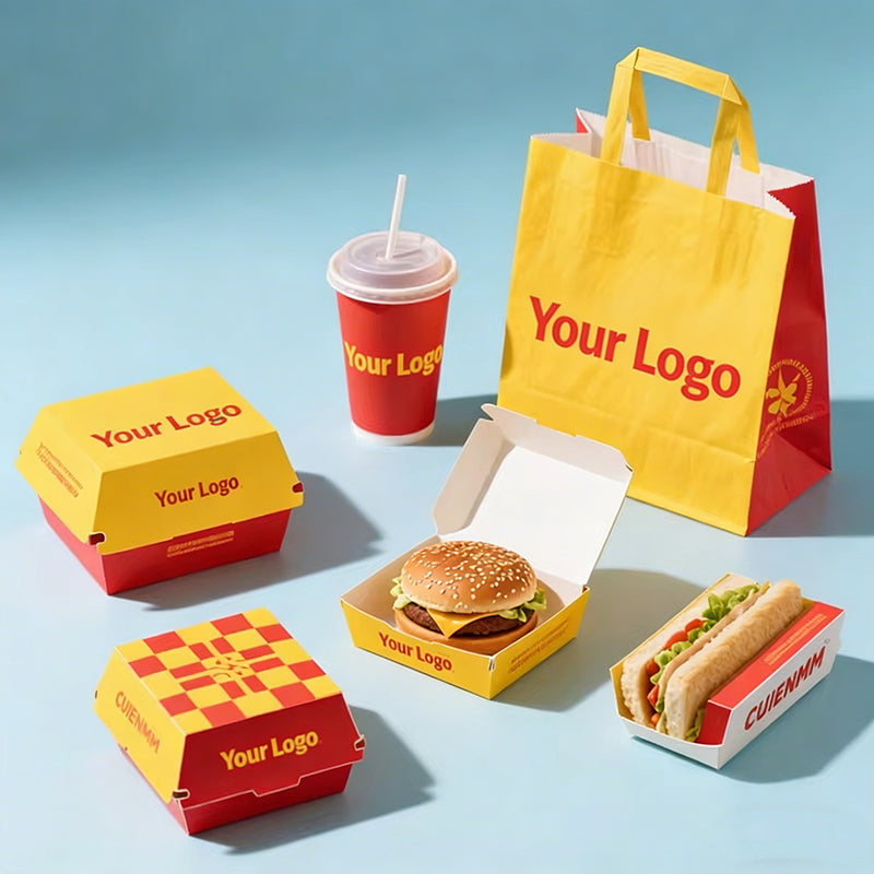Custom Fast Food Restaurant Brand Kit Packaging