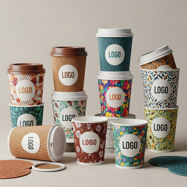 Custom Biodegradable Specialty Paper Coffee Cups