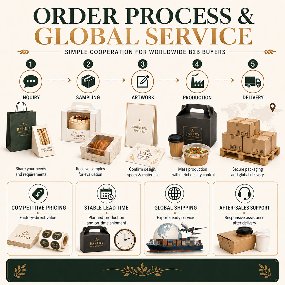 Custom Premium Bakery & Pastry Brand Kit Packaging