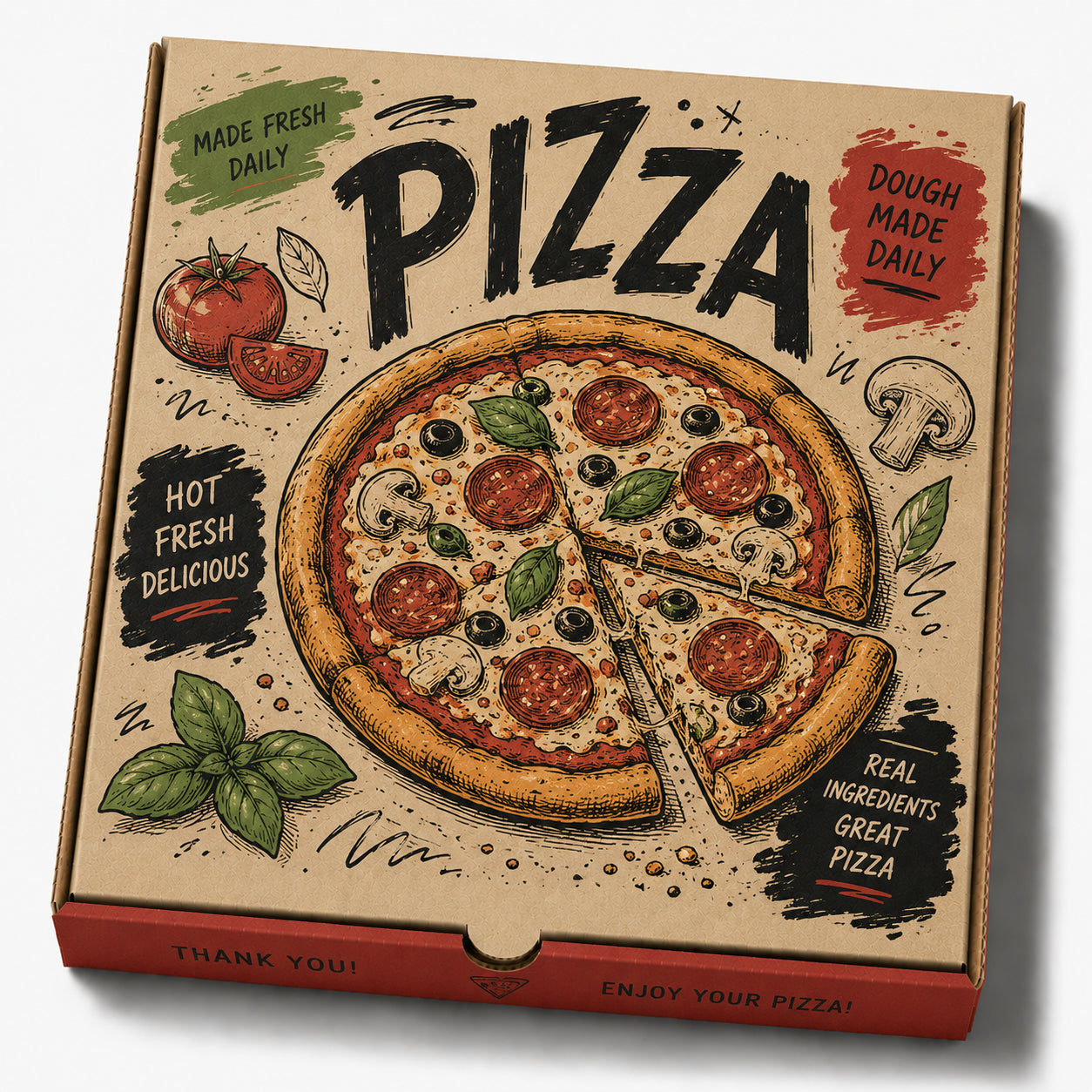 Custom Corrugated Pizza Boxes